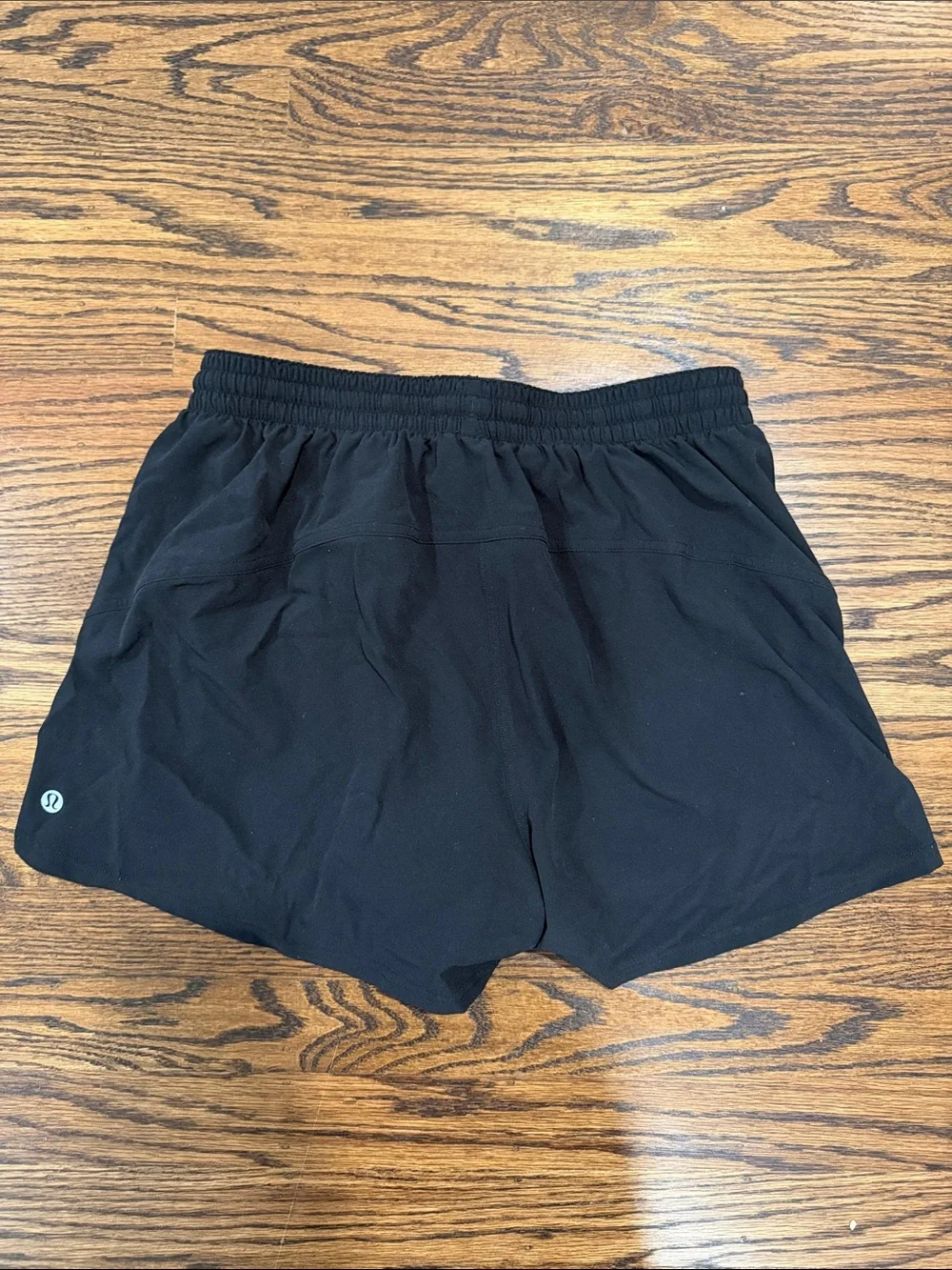 Lulu lemon Black Athletic Running Shorts with White Piping